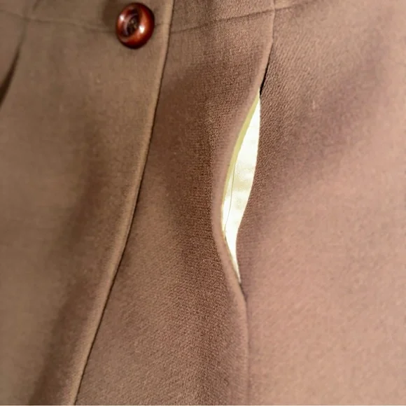 J. Crew Women’s Wool-Blend Chocolate Brown Day Coat Thinsulate Pea Coat Size 2 - Picture 7 of 15